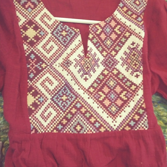 Beautiful flowey dress long sleeve sm med &lg - Picture 2 of 5